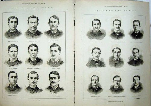 Equipos 1881 de los Hombres de la Regata de la Universidad de Cambridge de Oxford [Cocina y Hogar]