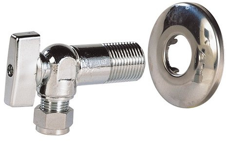 Dipra 893441 - Vanne équerre raccords bicones M15/21 -12/17