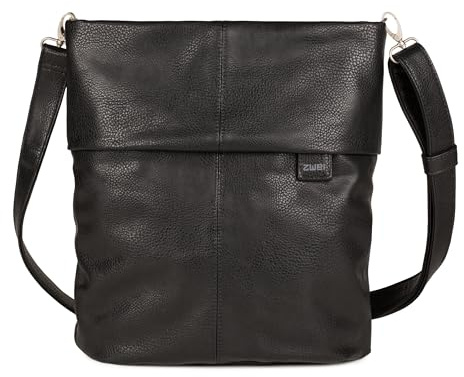 Zwei Damen Handtasche Mademoiselle.M M12 Umhängetasche 7 Liter Crossbody Bag, Schultertasche in DIN-A4-Größe, Schlüsselring, Geheimfach, inkl. extra kurzen, abnehmbaren Schultergurt