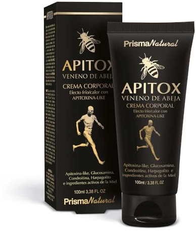 Prisma Natural - Apitox Crema Veneno de Abeja, uso tópico corporal con apitoxina like. Rápida absorción, efecto inmediato. Espalda, piernas, rodillas - 100ml