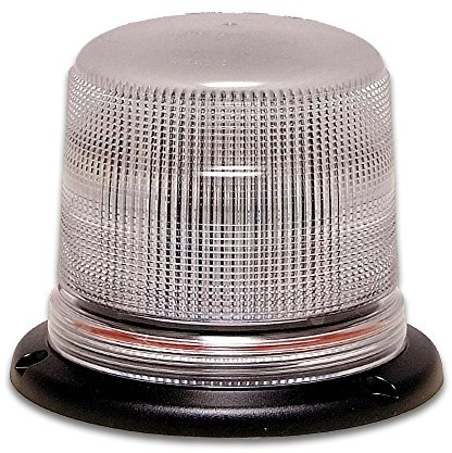 LED-MARTIN Rundumleuchte SESTO - 11 Blitzmuster - klar/blau - 3-Punkt - 12V 24V. Professionelle Kennleuchte, Warnleuchte, Blitzleuchte für den Einsatz im Straßenverkehr.
