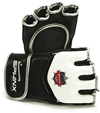 Kenneth J Lane Ronin XX MMA Handschuhe Unisex Erwachsene, Weiß, XL