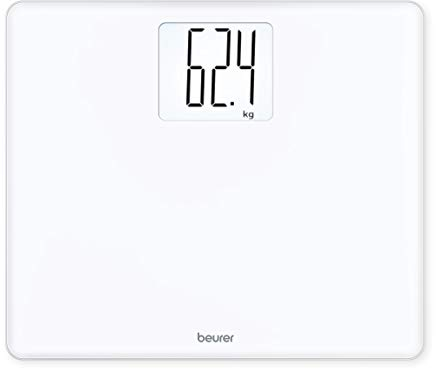 Beurer GS 340 XXL digitale Glaswaage, im großzügigen Querformat mit extra großen Ziffern, beleuchtetem Display, Tara-Zuwiegefunktion und 200 kg Belastbarkeit