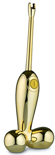 Alessi Firebird 2.0 GV34 GD - Design Feuerzeug aus Thermoplastisches Harz, Gold