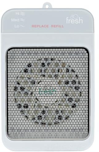 Fresh Products ourfreshe Plug In Air Freshener 30 Day Replace Messy Aerosols with Dry Fragrance For Use in Medium Sized Spaces White Dispenser 1 Pack