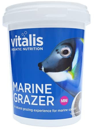 Vitalis Marine Mini Grazer Fischfutter Aquarium (240g) Fischfutter Aquarium Grazer für Marine Fischarten - hochverdaulich und ausgewogen - Vitamine und Mineralien