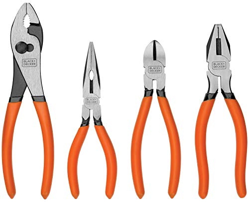 BLACK+DECKER BDHT84002, Set di pinze, 4 pezzi