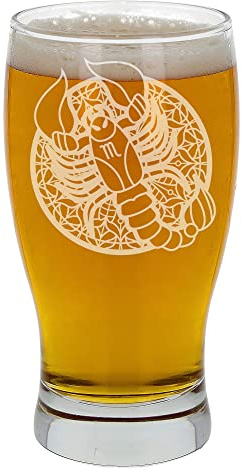Verre à bière gravé personnalisé avec signe du zodiaque le scorpion gravé bière cidre Lager Tulipe pinte en verre gravé signe du zodiaque Cadeau unique gravé