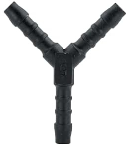 UKCABLE-TIES 2 conectores divisores en Y para manguera, 3 vías, combustible, aire, agua, conector de tubería (tamaño: 5 mm - (PJ36))