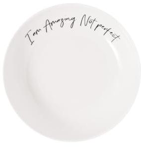 Villeroy & Boch - Statement coppa piana amazing not perfect, ⌀18 cm, porcellana Premium, bianco