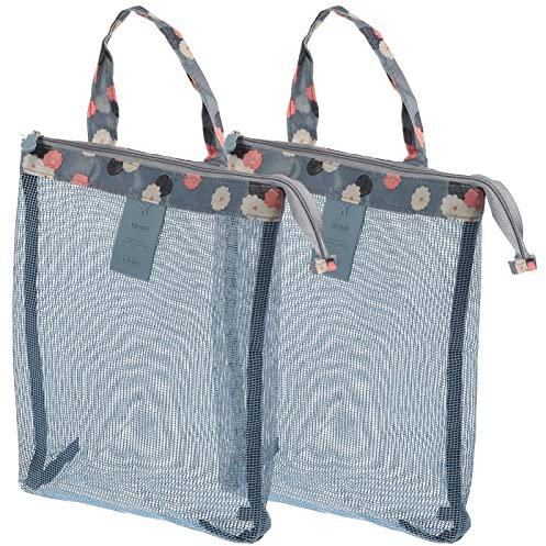 LIFKOME 2stücke Netzaufbewahrungstasche Für Reisen Make-up-Tasche Nasstasche Für Badeanzug Kulturbeutel Mit Mesh-Design Tragbare Reise-netztasche Für Kosmetika Und Kleinigkeiten