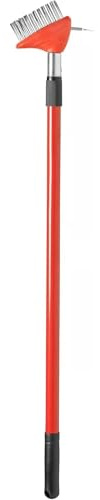Easy shopping® 2 in 1 Patio Cleaner Wire Brush Telescopic Block Paving Weed Removal Scraper