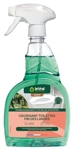 LE VRAI PROFESSIONNEL - Odorisant Toilettes - Parfum Pin des Landes - Prêt à l’Emploi - Nettoyant WC - Fabrication Française - Pulvérisateur 750 ml