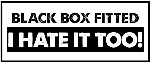 Rapid Revive - Black Box Car Sticker Self Adhesive Vinyl Window Sticker for Cars 144mm x 60mm Funny New Driver Decal