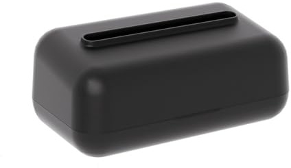 Papierhandtuch-Box. Mit abgerundeten Ecken for den Home-Desktop Eingebauter gefederter Schubladenbox-Taschentuchhalter(Black)