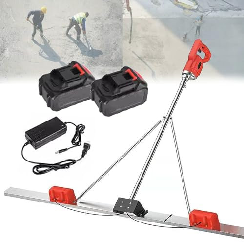 Power Screed Concrete Finishing Tool, 6000 RPM Electric Scraper for Concrete Processing, Blade Triangular Design, Ideal for Smooth Concrete Surfaces