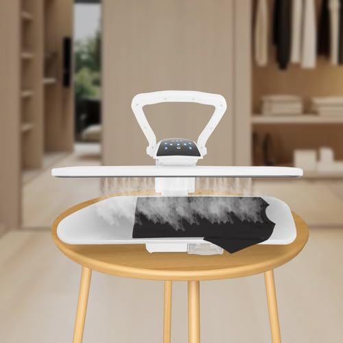 Machine à repasser : puissance de 2200 W, presse à repasser à vapeur avec écran, temps de chauffage de 3 minutes, plaque chauffante, réservoir de 1000 ml, réglage de la température, arrêt automatique