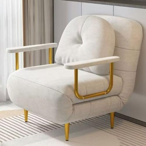 Sofá cama plegable convertible con respaldo ajustable y almohada, cómodo futón para sala de estar, dormitorio y oficina
