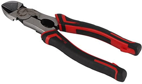 Alicates de corte diagonal, alicates de engarce con 3/5 orificios de engarce, engarzadora de terminales para alambre de acero, para pelar y cortar alambre, mango ergonómico para (Batería de iones de