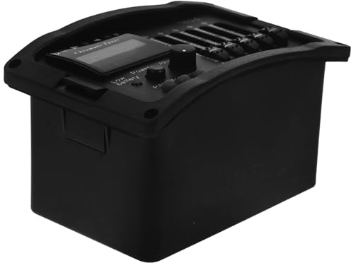 Preamplificatore Pickup per Chitarra Acustica Teq-5 Nero | Equalizzatore a 5 Bande, Controllo Volume e Gamma Pickup, Plastico e Metallo, per Chitarre Acustiche Elettrificate