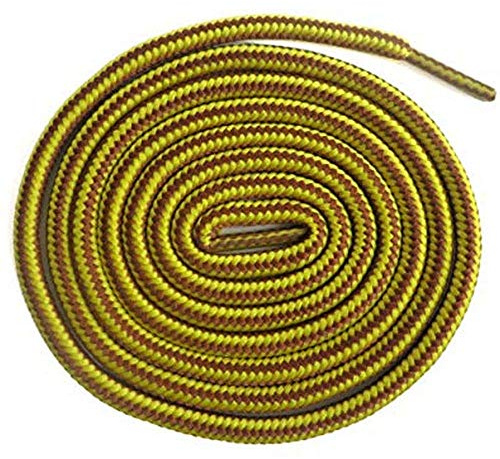 Collonil Schnürsenkel Rund 3 mm Dick Kordel 120 cm Orangebraun/Gelb