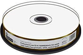 MediaRange Professional Line CD-R 700 MB|80 min 52 velocità di Scrittura su Tutta la Superficie, per archiviazione a Lungo Termine, MRPL511
