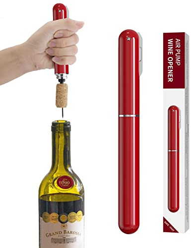 2-in-1-Druckluft-Weinöffner mit Folienschneider,tragbarer Weinkorkenzieher