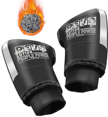 Motorrad-Lenkermuffen-Handschuhe, Winddichte Wasserdichte Motorradhandschuhe, Winter-Thermo-Fahrradhandschuhe, Handwärmer Mit Motorradgriff Und Reflektierendem Streifen Für Motorräder Roller Fahrräder