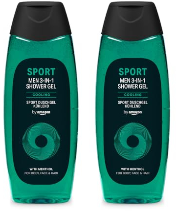 by Amazon Sport 3in1 Duschgel, für Herren, 2 x 500 ml