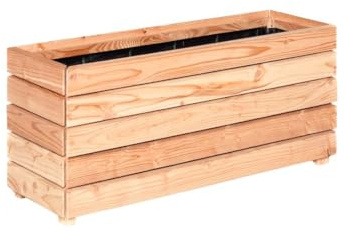 Mega Holz Pflanzkübel MODULO 90x30x39 cm (BxTxH) - wetterfester Blumenkasten aus heimischen Lärchenholz - Blumenkübel aus witterungsbeständiger Lärche für Garten, Terrasse und Balkon, Modular, Holz
