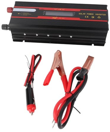 12 V Bis 220 V Auto -Wechselrichter, 6000W -Leistungskonverter mit LCD, USB -Ausgang für Laptop, DVD -Player, Kühlschrank und Mehr, Überlastschutz, Aluminiumlegierschale,