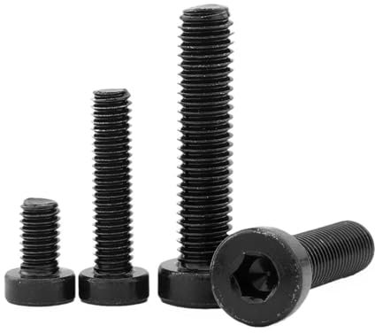 Hex Socket Thin Low Short Profile Cap Head Bolt Screw Set - M3 M4 M10 M12-12.9 Grade Carbon Steel Allen Screws for Durable Fastening(6mm,M8 5pcs)