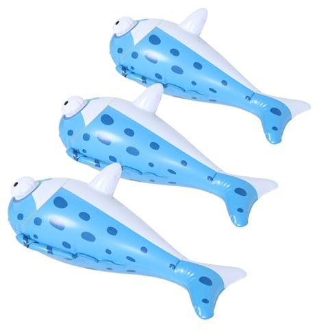 UPKOCH 3 St Uppblåsbara Fiskleksaker för Pojke Flicka Flytande Fiskformade Poolleksaker för Vattenlek Hållbara och Portabla Ocean Birthday Party Decorations Roliga Pool Toys för