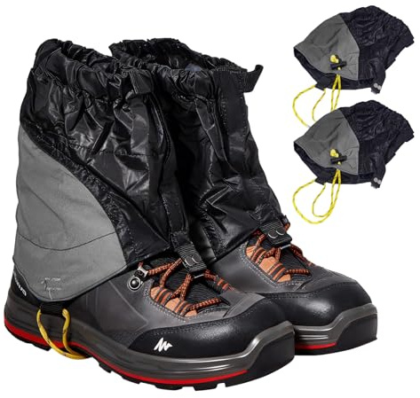 GHUAP Unisex Gamaschen, Regengamaschen Wandern, Kurz wasserdichte Outdoor Gamaschen, Verstellbar Gaiters, Regengamaschen Wandern, Beinschutz Gaiter, zum Wandern, Bergsteigen, Trekking