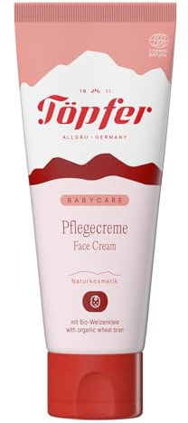 Töpfer Babycare Pflegecreme – Feuchtigkeit & Schutz für empfindliche Babyhaut – mit Bio-Weizenkleie, Bio-Ringelblume & Bio-Sheabutter – 75ml