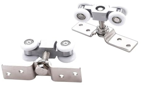 Kit de rails de quincaillerie for portes coulissantes, for portes suspendues pliantes de salle de bains, système de rails for portes coulissantes