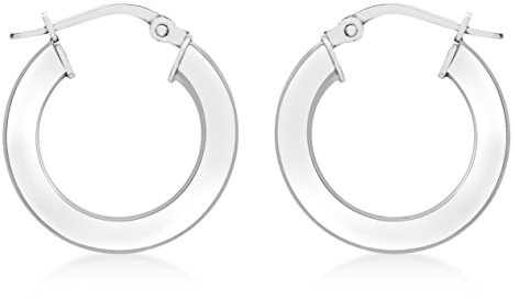 CARISSIMA Damen-Creolen Creole 9 Karat 375 Weißgold 5.52.7869