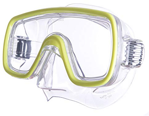 Salvas Kinder Tauchmaske Domino Schnorchel Taucher Schwimm Brille Maske Mit Nase gelb