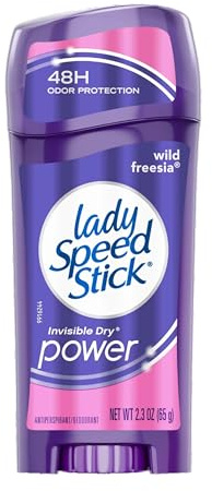 Lady Speed Stick Antiperspirant Deodorant, Invisible Dry, Wild Freesia 2.30 oz (Pack of 5)