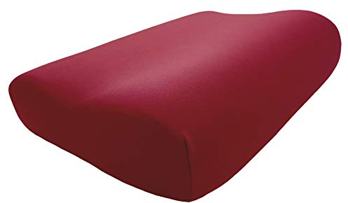Edda Lux® Bezug passend für Tempur Queen Kissen Original und Shape in 61x31 | Jersey Kissenbezug für Nackenstützkissen in 61x31 cm in den Größen S, M, L, Kopfkissenbezug aus Baumwolle, in Karmin