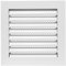 200x200mm Rejilla de Ventilación Industrial Blanca - Rejilla de Ventilación Metálica con Mosquitera