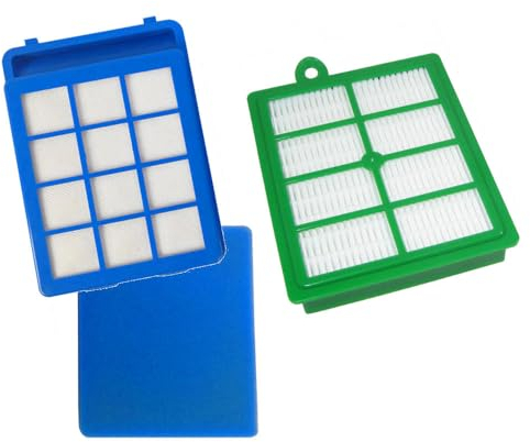 Set 3 in 1 filtro HEPA per aspirapolvere, filtro di scarico, filtro in spugna per Philips PowerPro Marathon Ultimate FC9932/09 FC9922 FC9922/09 FC9919