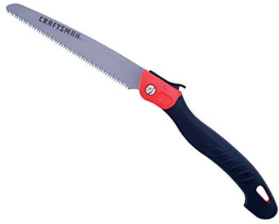 CRAFTSMAN Folding Hand Saw, 8 in. Blade, Compact Design, for Camping, Pruning, Cutting Wood, Branches or Brush