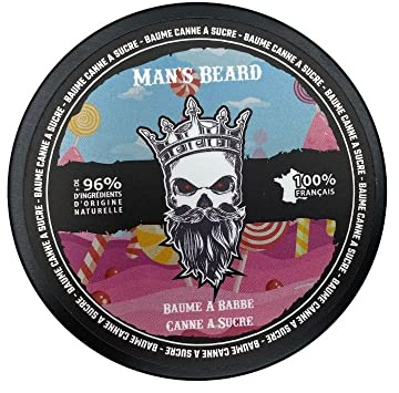 Man's Beard | Baume à barbe homme | Canne à Sucre | Ingrédients d'origine naturelle Soin nourrissant pour l'entretien de la barbe | 100% Fabrication française | 90 ml