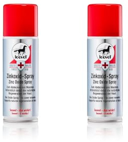 Leovet Erste Hilfe Zinkoxid-Spray | Doppelpack | 2 x 200 ml | Pflegemittel für Pferde | Zum Abdecken von Wunden