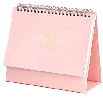 QINGGANGLING999 Bürokalender 2021-2022 Schreibtischkalender Netter Kleiner Kalender Desktop Kalender Kreative kleine Dekoration Medium (2021.9-2022.12) Tischkalender Wochenplaner (Color : 5)