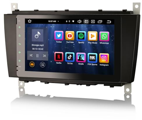 GONFEN 8 Zoll Acht-Kern 4GB+64GB Android 13 DAB+ Autoradio mit Navi Für Mercedes BENZ C/G/CLC Klasse W203 W463 Unterstützt Wireless Apple CarPlay Android Auto Bluetooth 5.0 GPS WiFi USB OBD2 DVR DVB-T