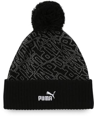 PUMA Erwachsene ESS Beanie mit Bommel Erwachsener Black