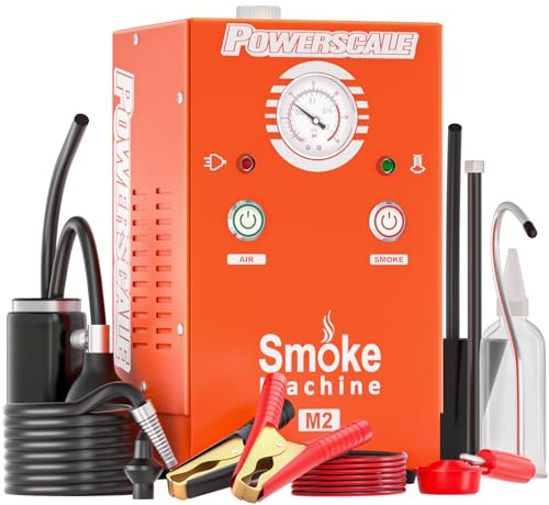 PowerScale M2 Máquina de Humo Automotriz Bomba de Aire Incorporada, Detección de Fugas 19-23 PSI, Sistema EVAP, Fuga de Combustible, Probador de Diagnóstico de Fugas para Todos los Vehículos DC12V
