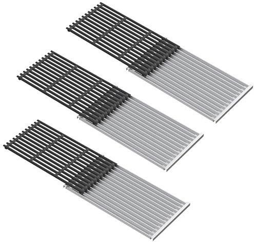43,2 x 24,8 cm Grill-Emitterplatte und Grillrost, Ersatz-Set für Charbroil TRU-Infrared 463257520 463255721 463242715 463242716 463276016 466242716 5 4633 255020,G533-0009-W1 G533-2200-W1